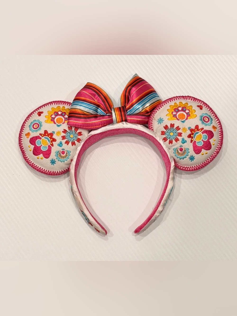 Disney Parks EPCOT World Showcase Mexico Pavilion Embroidered Minnie Mouse Ears